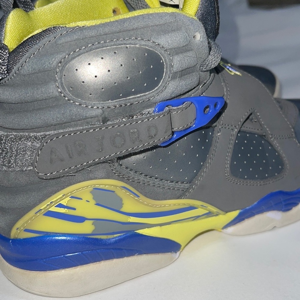 SOLD on eBay!  Nike Air Jordan VIII 8 Retro GS GREY VIOLET BLUE 580528-038 SZ:7Y - Picture 12 of 16